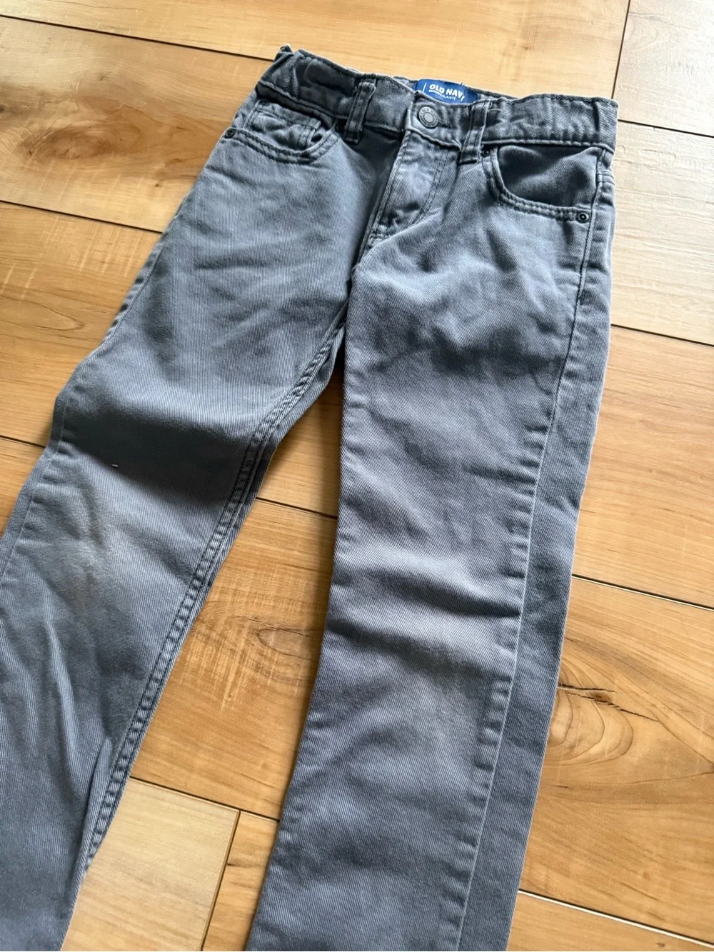 Old Navy Boys Gray Straight Jeans - Slim Fit